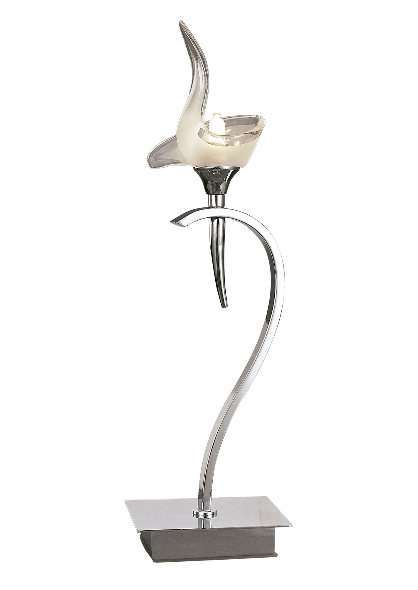 Viena Polished Chrome Table Lamps Mantra Armed Table Lamps